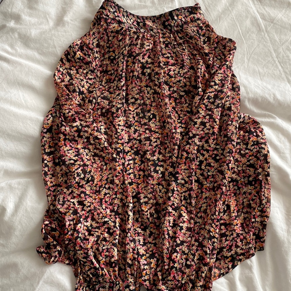 Colorful sheer blouse